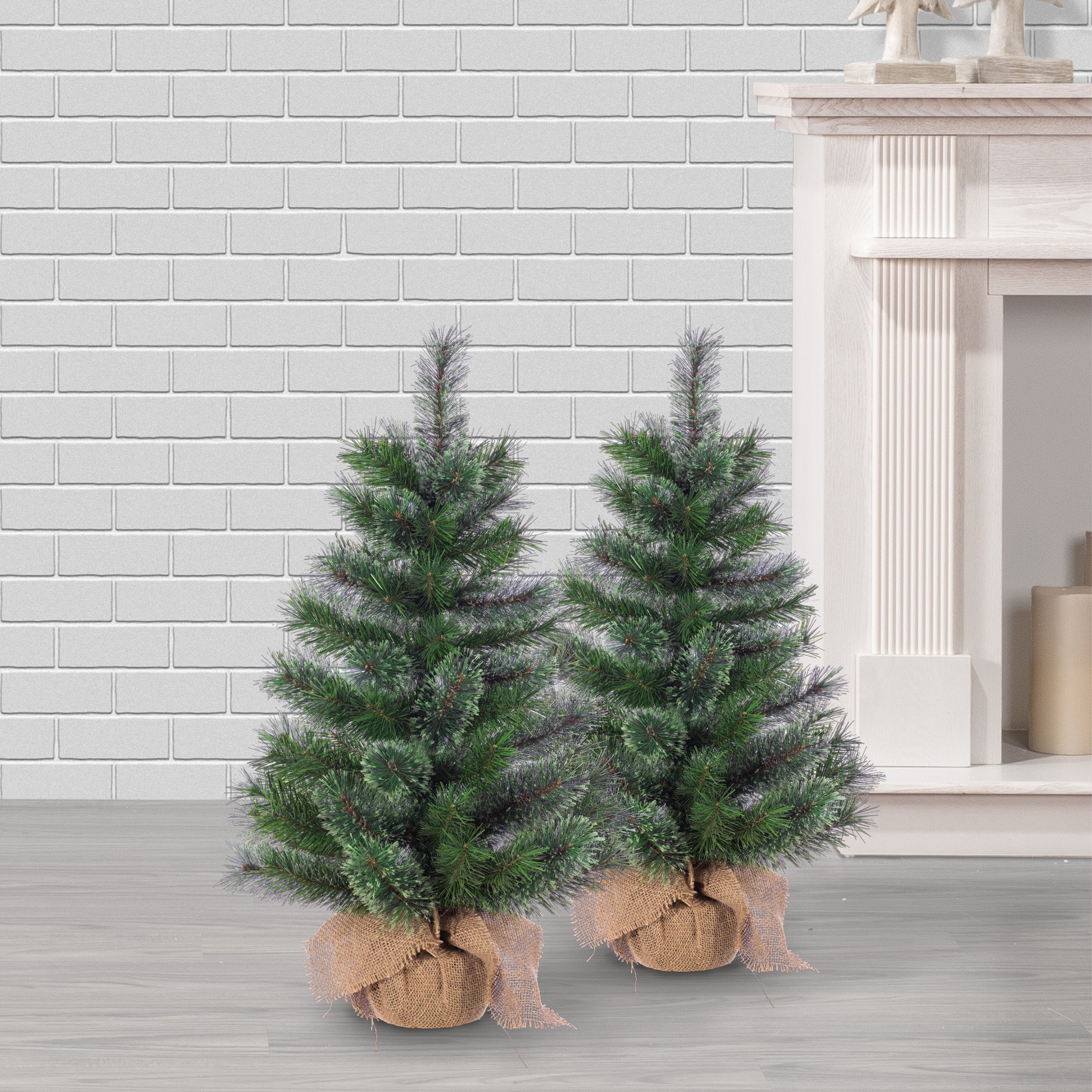Sterling 30 in. Unlit Hard Needle Pine Set of 2